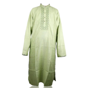 Kashmir Men's Panjabi - Indian - Green